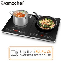 1구인덕션 AMZF YL35DC08 2800W / 3500w 이중 유도 밥솥 방수 패널 10 온도 레벨 10 전력 레벨 3 시간 타이머