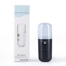 미스트 기기 자동 분사 미니 나노 스프레이 페이스 모이스처라이저 usb 페이셜 스프레이어 가습기 충전식, 검은 색