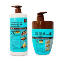 로한스 엘라스틴 모로코 아르간오일샴푸 트리트먼트, 모로코 아르간오일앤모링가샴푸1100ml