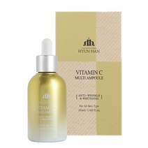 HYUNHAN 현한 비타민 C 피부 코팅 밀착흡수 생기발랄 피부 케어 미백 MULTI AMPOULE, 1개