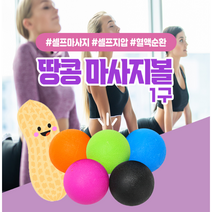 마사지볼 싱글 1구 필라테스소도구 등마사지기구 홈트레이닝 안마기 어깨근육풀기 등안마 지압