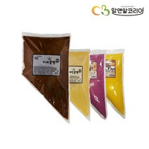 알앤알 커피 콩빵 반죽 5kg (1kg X 5개) 옵션 선택(커피 플레인 바나나 고구마 초코)머핀 커피콩빵 팬케익 반죽, 5종 각 1kg(커피+플레인+바나나+자색고구마+초코)