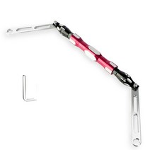 전기 오토바이 스쿠터 백미러 연결 확장 악세서리 크로스바 브라켓 바이크 DIY 부속품, 레드 연장 17-43센티개