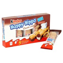 킨더 해피 히포 비스킷 바 밀크 앤 코코아 20g x 30팩 Kinder Happy Hippo Biscuit Bar Milk And Cocoa