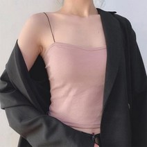 셀러허브(잡화) 여자 봄 여름 데일리 캐주얼 힙한 슬림끈 이너탑 나시