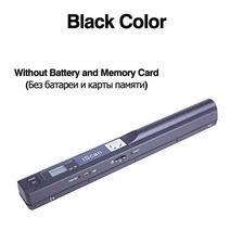휴대용 북 책 스캔 iscan 핸드헬드 문서 스캐너 사진 스캐너 a4 스캐너 lcd, 블랙 스캐너
