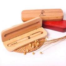 커스텀각인 클립우드볼펜, 클립우드볼펜 ( 밤부 ) 한글, 우드케이스 ( 밤부 )영어