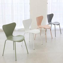 더조아 세븐체어 핑크 플라스틱 디자인 인테리어체어, 단품