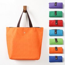 컬러플 접이식 시장가방 장바구니 시장바구니 가방 쇼핑백 방수백 포켓백 다용도 휴대용 폴딩형, 퍼플