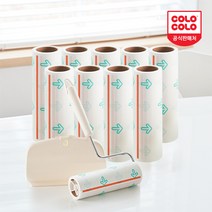 홈앤미 고로고로 오렌지닷 테이프크리너 본체+리필9개(8m), 단품, 단품