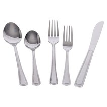 스텐 커트러리 디저트 포크 나이프 양식기 세트, 스푼(중)-1개, 스텐(실버)