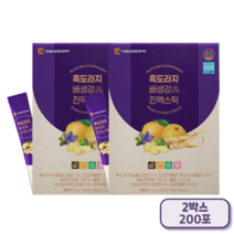 흑도라지배생강 청 흑도라지진액 스틱 건강선물세트, 1000g, 2박스(200포)