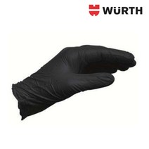 WURTH 뷔르트 니트릴장갑 블랙 100매 1통 M L XL 요리장갑 자동차정비, 블랙 L