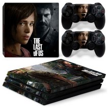 우리의 마지막 PS4 프로 스킨 스티커 데칼 커버 ps4 콘솔 및 2 컨트롤러 비닐, PS4 PRO-6818