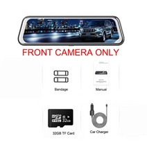 리어카 구르마 카트 대차 핸드카 소형 농업용 짐수레 자동차 미러 백미러 대시 블랙 듀얼 1080P Dvr 비디오 등록 차량, 없음, 2.Front Cam 32GB