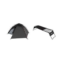 DOD 라이더의 원터치 텐트 투어링 사양 1~2인용 간단한 설치 커플캠핑 캠핑데이트, black, Tent + Solo table
