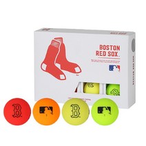 MLB골프 NEW 보스턴레드삭스 무광 4컬러 12구 골프공, 보스턴레드삭스 2피스 4컬러 12구, 옵션선택