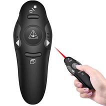 DINOSTRIKE 레드 레이저 포인터가 있는 프리젠테이션 클리커 RF 2.4GHz USB 무선 프레젠터 원격 슬라이드 파워포인트 프레젠테이션용 컴퓨터 노트북 사무실 교실용