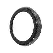 차량용엠블럼 차량용 후면 엠블럼 커버 링 로고 블랙 탄소 섬유 장식 보호 스티커 BMW 호환 X5 F15 X6 F16 X5M F85 F86호환, [01] carbonfiber