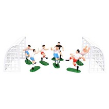 GHSHOP 베이비 샤워 베이킹 생일을위한 축구 케이크 토퍼 액세서리 플레이어, 10cmx6.5cmx3.8cm, ABS, B