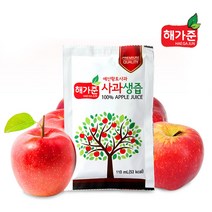 해가준예산 황토사과로 만든 100프로 사과생즙 110mlx30포, 사과생즙 110ml x 30포