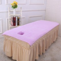 마이크로 화이버 섬유 소프트 뷰티 살롱 목욕 타올 80x180cm 구멍 있음 마사지 침대 시트 여성용 호텔 타월 바스타올, 연보라색