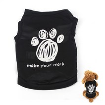 고양이 강아지 의상 옷 애완 동물 여름 조끼 스포츠 t 셔츠 작은 개를위한 얇은 치와와, l, 사진으로