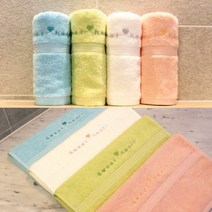 송월타월 스윗하트하니 세면타올 100g 면사, 아이보리, 5매