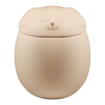 강아지유골함 무지개다리 장례 항아리 납골함 장례식, 흰개(500ml)지름 11cm높이 12.5cm