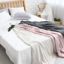 이솔홈 쏘쿨 린넨 인견 피그먼트 홑이불 SS, 쏘쿨 홑이불 SS, 핑크