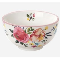 고품격 꽃무늬 밥공기 밥그릇 국대접 /공기 1P 핑크, 로니 단품_대접 1p (핑크), 본상품선택