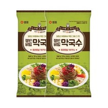 엄마손맛 냉국수 샘표 쟁반비빔막국수 126g 쉬운요리 자취 팬트리 2개 1세트, 23세트