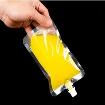 완벽 밀봉 투명 스파우트 파우치 액상 주스 팩 택1, 250ml