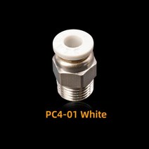 3D 프린터부품 공압 커넥터 보우 덴 압출기 OD 4mm 또는 6mm PTFE 튜브 용 J 헤드 핫 엔드 퀵 커플러 j 피팅 프린터 부품, 2 PCS+PC4-01  White