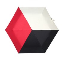 3단자동우산 kobold차가운 포드 3번접음방식 배색 접이식 경량 연필우산 여성타입 블랙고무 자외선차단 차양 겸용 양산우산