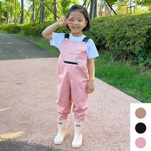 페이퍼플레인키즈 아동 가슴장화 유아 웨이더 장화 키즈 레인부츠 갯벌 해루질 조개잡이 체험 어린이 낚시 바지, 200, 핑크