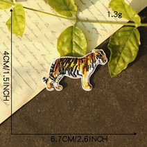 표범패치 와펜 절묘한 호랑이 컴퓨터 자수 남자 DIY 배지 철 패치 패션 머리 장식 의류 스티커, [12] N3-BT10189-12