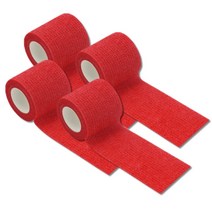 하루연구소 볼링 엄지 테이프 중약지 테이핑 훅그립 5cm x 4.5M, 레드-4개