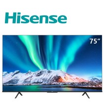 100인치 TV 대형 티비 교회 사무실 매장 업소용 가정용 하이센스 75e3f 75인치, 검은색, 공식 표준