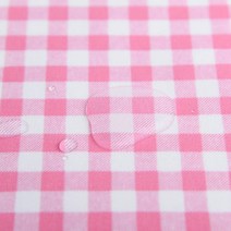 안전 검증 pvc 코팅 방수 원단 체크 핑크, 폭111cm x 너비(수량 단위) 체크 핑크