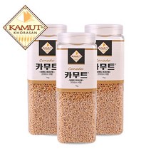 카무트 고대곡물 정품 쌀 1kg X 3개 (용기)