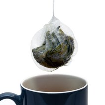 버들잎 차망 생분해 공티백 PLA 천연 티백주머니 50매, 1팩