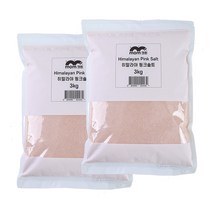 히말라야 핑크솔트 3kg, 가는소금 3kgx2개, 2개