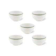 띵스바이푸디 엘로이 밥공기 5P 세트 신혼 그릇 식기 밥그릇, 올리브, 5개