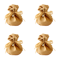 파르떼 3+1 미니 진주 복주머니 포장 파우치 보자기 옐로우