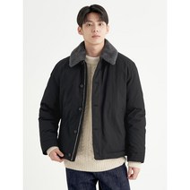 [빈폴] [RDS인증] 블랙 면혼방 BT 쇼트 구스 다운 아우터 (BC2938C715)