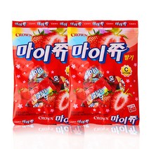 크라운 마이쮸 딸기 필로우 92g x2봉 / 마이쥬