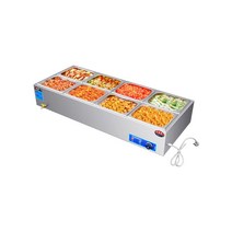 음식 워머 반찬 뷔페 중탕기 사각 워머기 업소용 보온 보온기 푸드 트럭 먹거리 판매, B5 6 박스  두껍게 두꺼기 도시락 뚜껑 첨부  표준