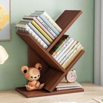 3단 책꽂이 선반 책장 원목 간이 정리대 수납장 자유 미니 가구 함, 화이트