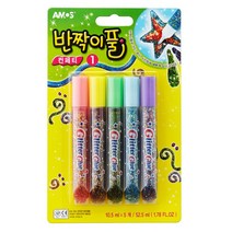 아모스 반짝이풀 컨페티1 공작 미술용 5색입, 단품